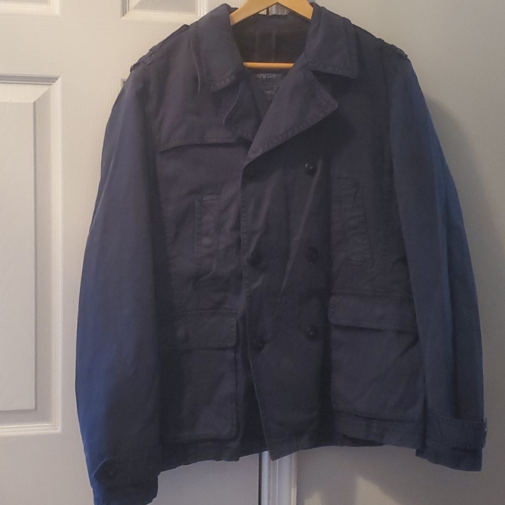 Navy peacoat style jacket
